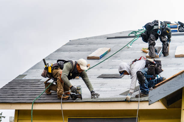 Professional Gutter Installation technician working in Bellwood, IL